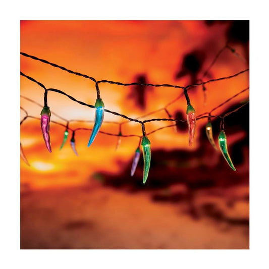 Lytworx Colour Change Chilli Lights Solar USB 40 LED Xmas Hanging Decoration