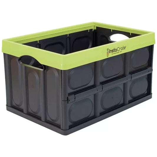 Instacrate Collapsible Crate Storage Foldable Container Organiser 46L Green