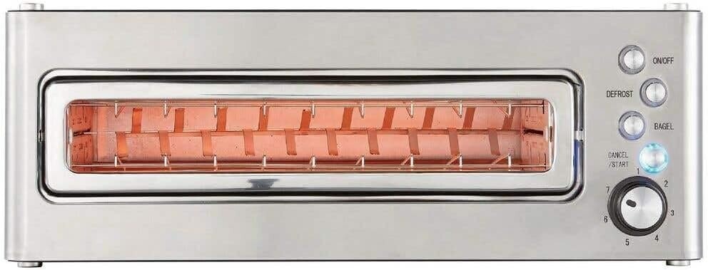 Maxim 2 Slice Toaster Electric Oven Heater Glass Bread Bagel Jaffle Defrost