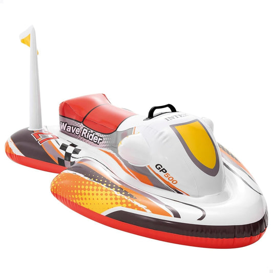Intex Wave Rider Ride-On Inflatable Pool Float Toy Jetski Beach Pool Party Kids
