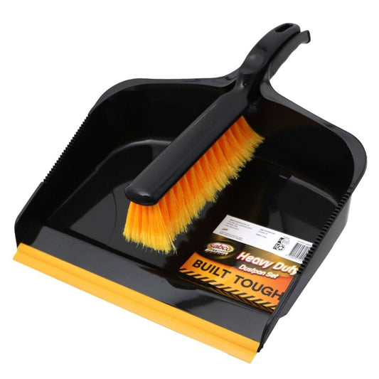 Sabco Bulldozer Dustpan And Brush Set Cleaning Hand Broom Sweeper Tool