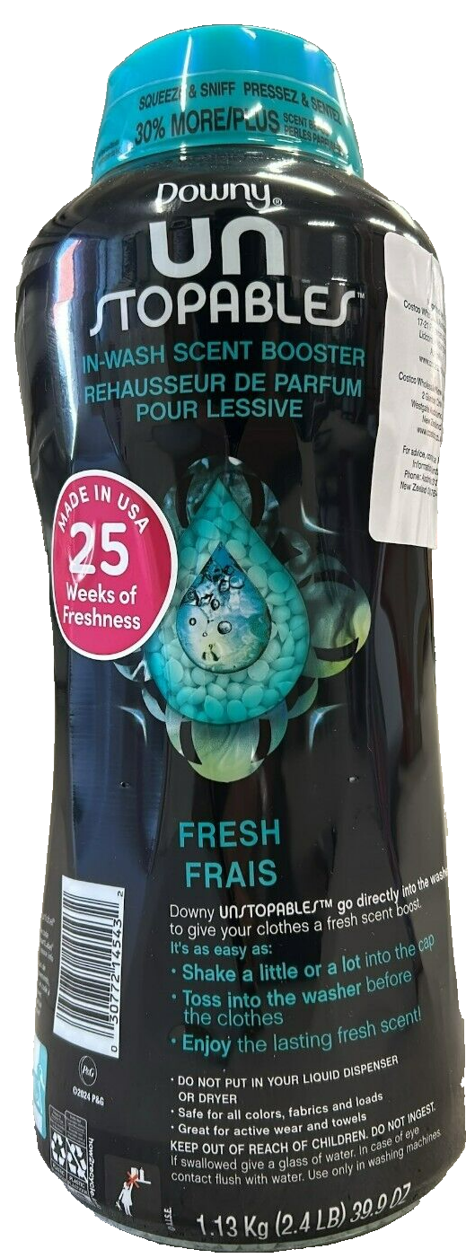 Downy Unstopables in Wash Scent Booster Fresh Frais Laundry Beads 1.13 kg