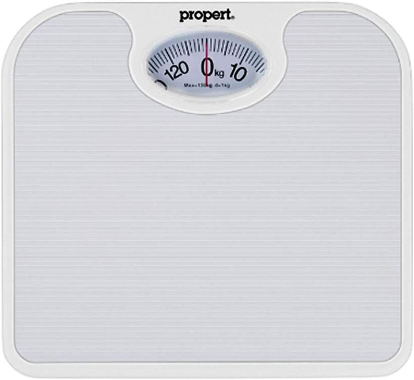 Propert Weighing Machine Mechanical Bathroom Body Weight Scale White 130kg