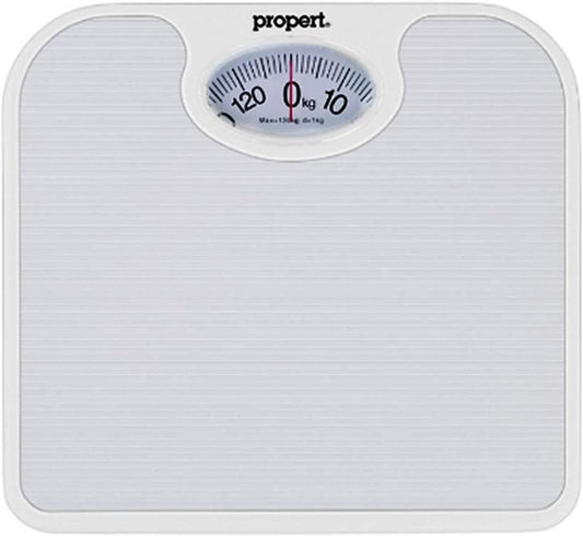 Propert Weighing Machine Mechanical Bathroom Body Weight Scale White 130kg