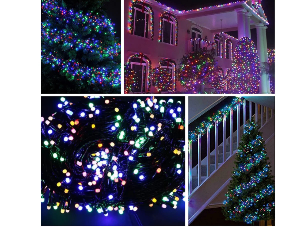 Lytworx 2 Pack 250 LED Multicolour Christmas Fairy Lights