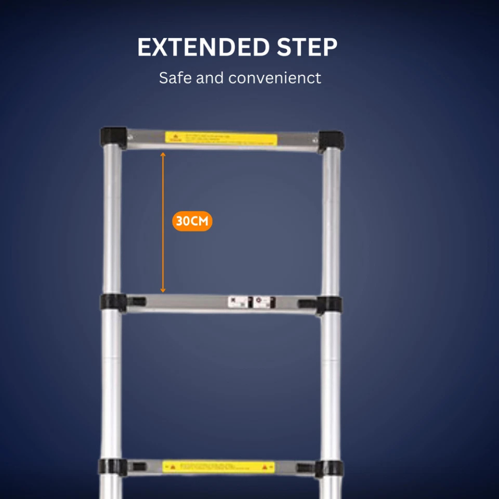 Katashi Telescopic Ladder 2.6M Step Aluminium Extension Portable