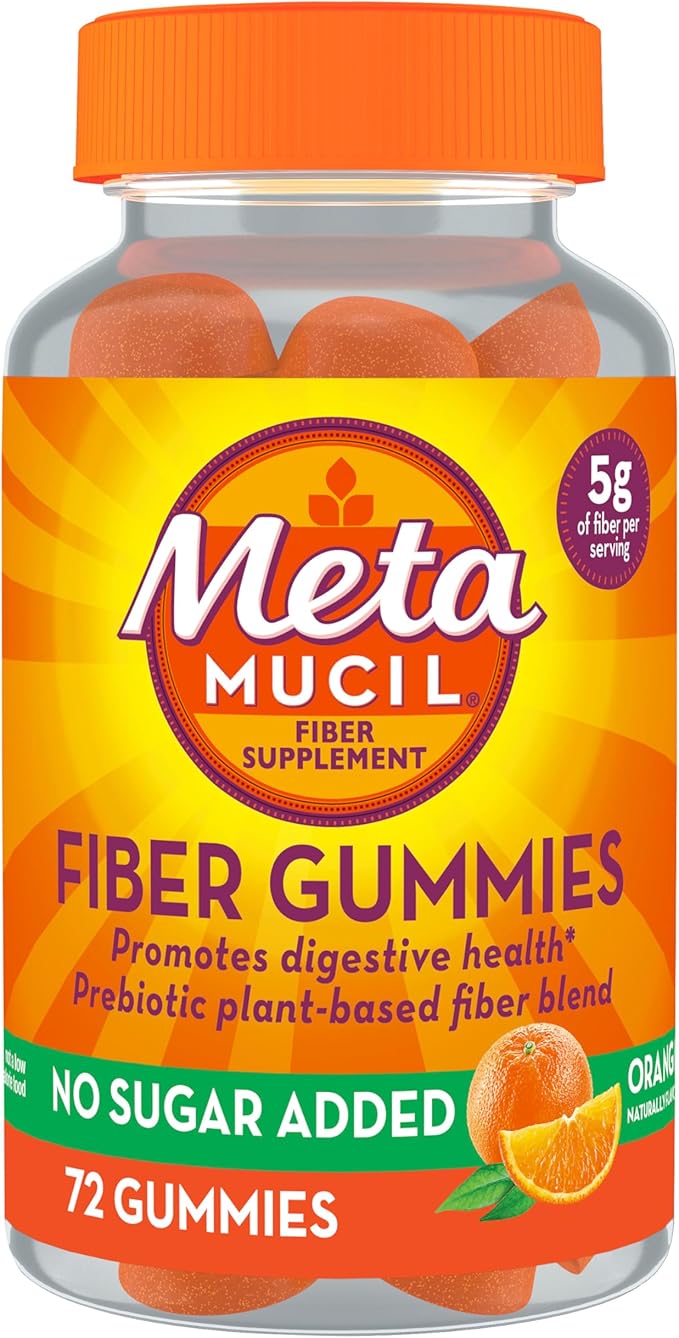Metamucil Fibre Gummies Orange Flavour for Digestive Health Prebiotic 72pk (Copy)