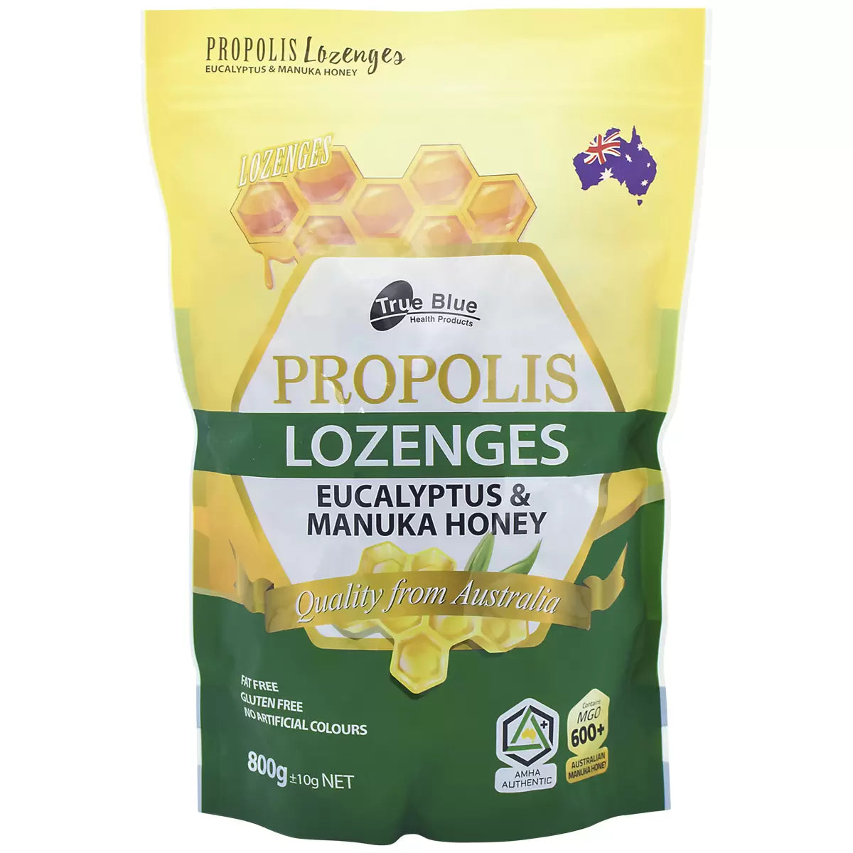 True Blue Propolis Eucalyptus & Manuka Honey Lozenges 800g