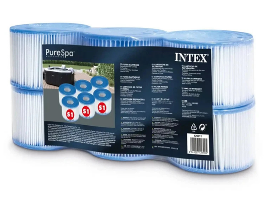 Intex Easy Set Pool Filter Cartridges Type S1 – 6 Pack