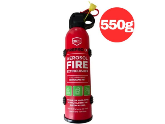 Firepro 550g X Aerosol Extinguisher – Electrical, Car, Boat, RV
