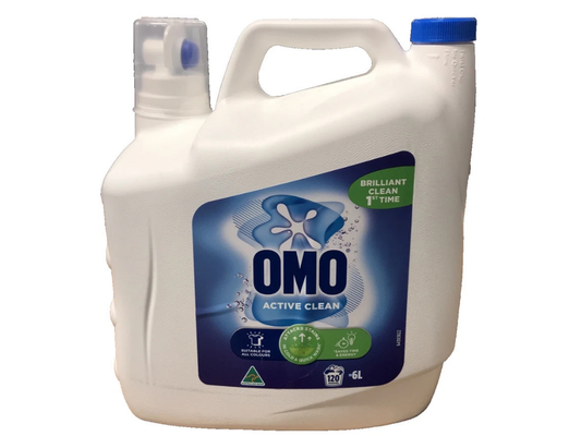 OMO Active Clean Laundry Liquid 6L – Front & Top Loader