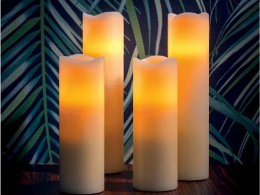 Lytworx Flameless LED Candles – Flickering, Battery Operated, Warm White 4 Pack