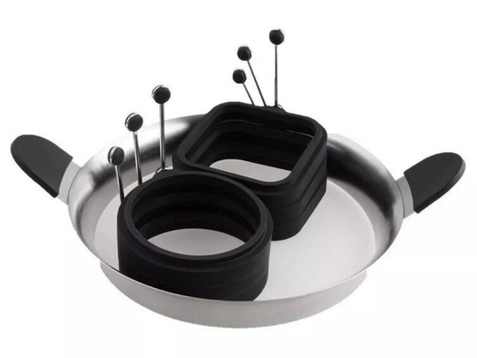 Jumbuck Egg & Pancake Rings – Silicone Handle Kitchen Tools