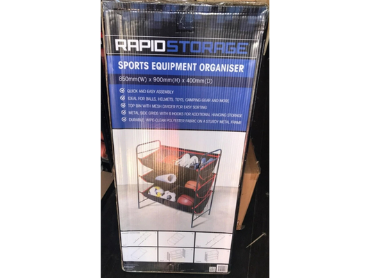 RapidStorage Sports Equipment Rack – Ball & Toy Organizer
