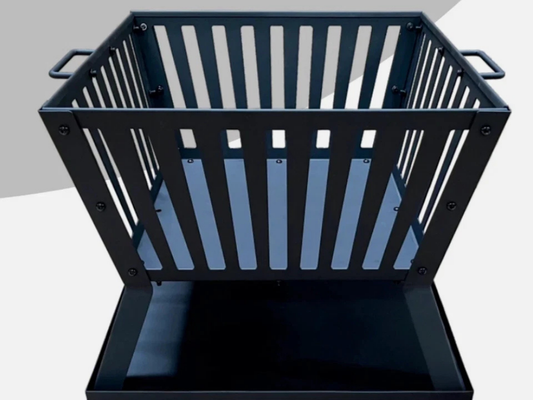 Jumbuck Portable Firepit – Square Steel Patio Fire Pit