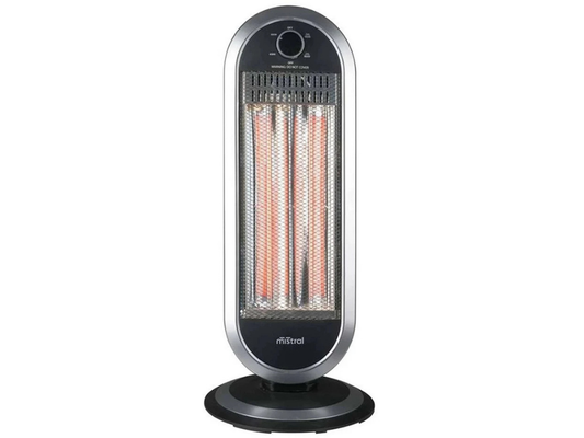 Mistral Portable Tower Heater – Radiant, 2 Heat Settings