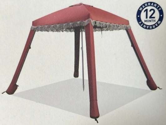 Marquee Folding Gazebo Tent – Portable Outdoor Sun Shade, Egret 32mm