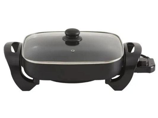 Maxim 29cm Non-Stick Electric Frypan with Glass Lid