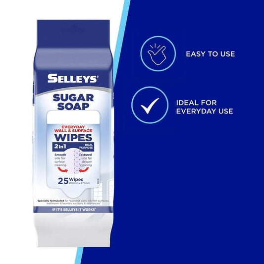 Selleys Sugar Soap Wall Cleaning Wipes - 25 Pack