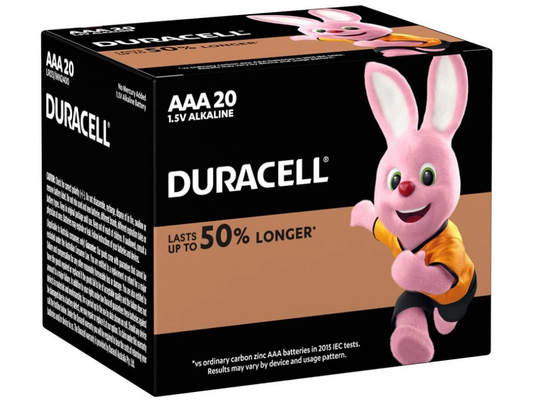 2x Duracell Coppertop AAA Batteries – 20-Pack, 1.5V Alkaline, Long Lasting