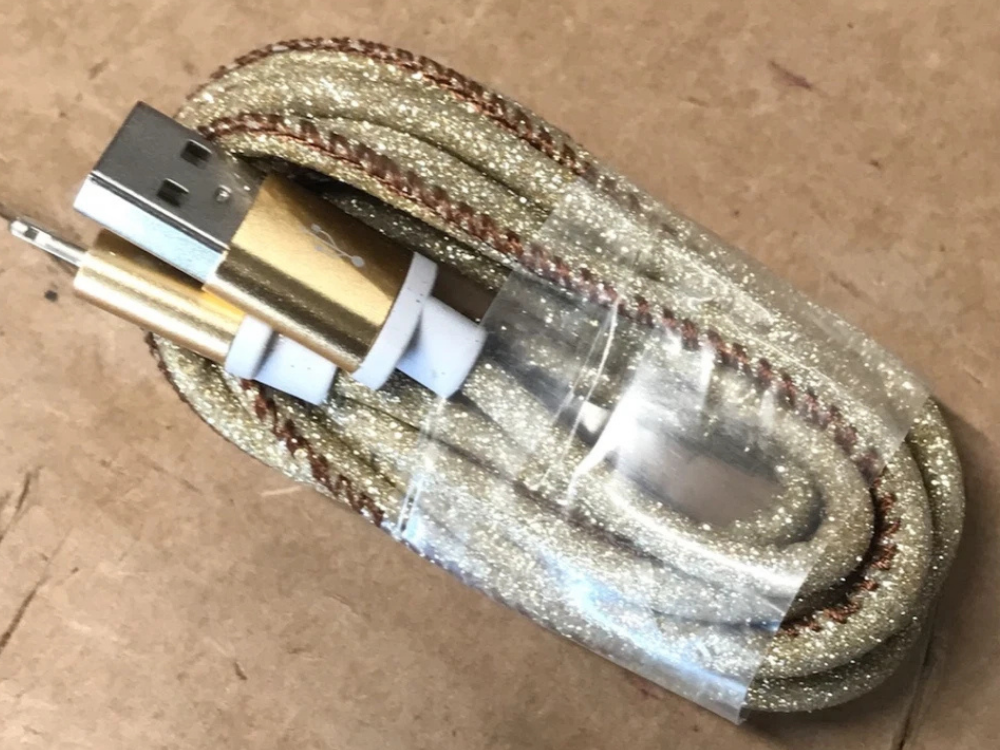 Braided Laser USB-A Charger Cord 2M – iPhone, iPad, AirPods