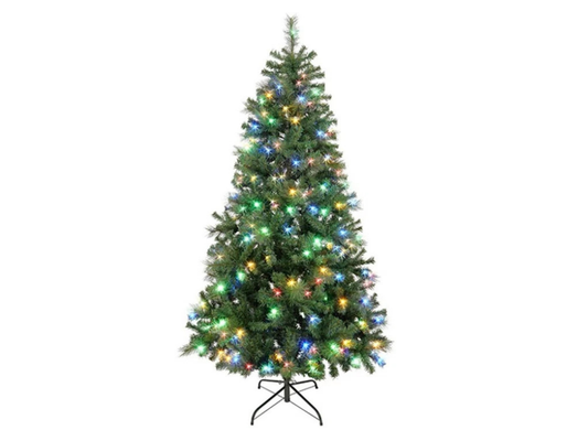 Lytworx 195cm Pre-Lit Christmas Tree – Pre-Decorated Festive Indoor Xmas Display