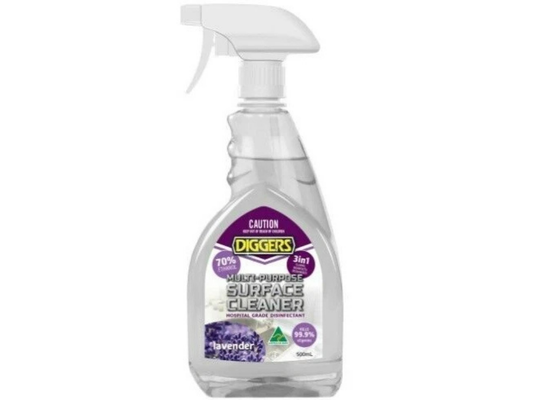 Diggers Lavender 500ml Multi-Purpose Surface Cleaner Disinfectant Spray