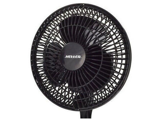 Heller 15cm Clip-On Desk Fan – Portable Personal Cooler, Black