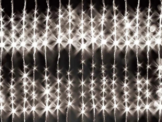 Lytworx 600 LED String Waterfall Lights – Low Voltage White Christmas Decoration