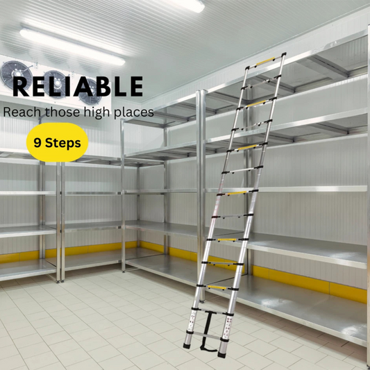Katashi 2.6m Telescopic Aluminum Extension Ladder