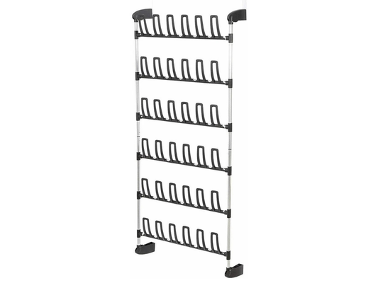 Angela Over-the-Door Shoe Rack – 18 Pair Hanging Storage Organizer
