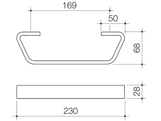 Dorf Napoleon Hand Towel Rack – Wall Mounted Holder