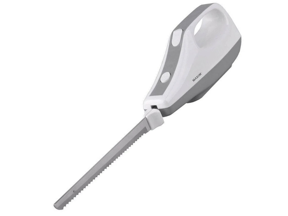 Maxim Electric Knife – 120W Food Slicer for Meat, Bread & Roasts
