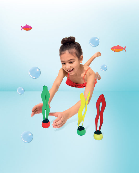Intex Underwater Fun Balls 3 Colour Set Pool Diving Swimming Toys Ages 6+