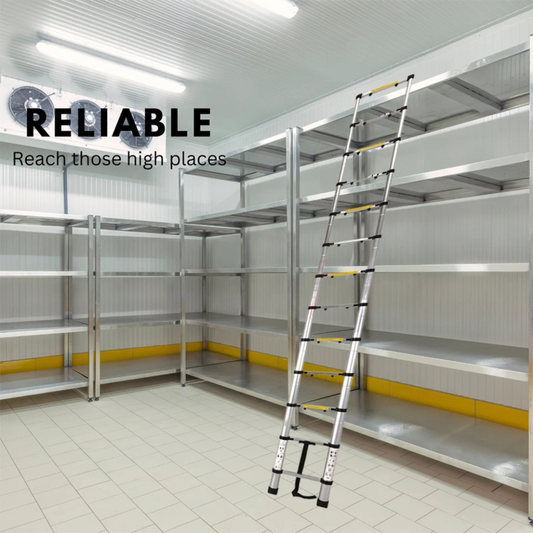 Katashi 3.8m Telescopic Aluminum Extension Ladder – Portable