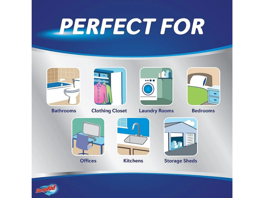 DampRid 3.4kg Moisture Absorber Refill – Fragrance-Free Mold & Mildew Control