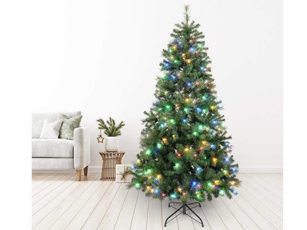 Lytworx 195cm Pre-Lit Christmas Tree – Pre-Decorated Festive Indoor Xmas Display