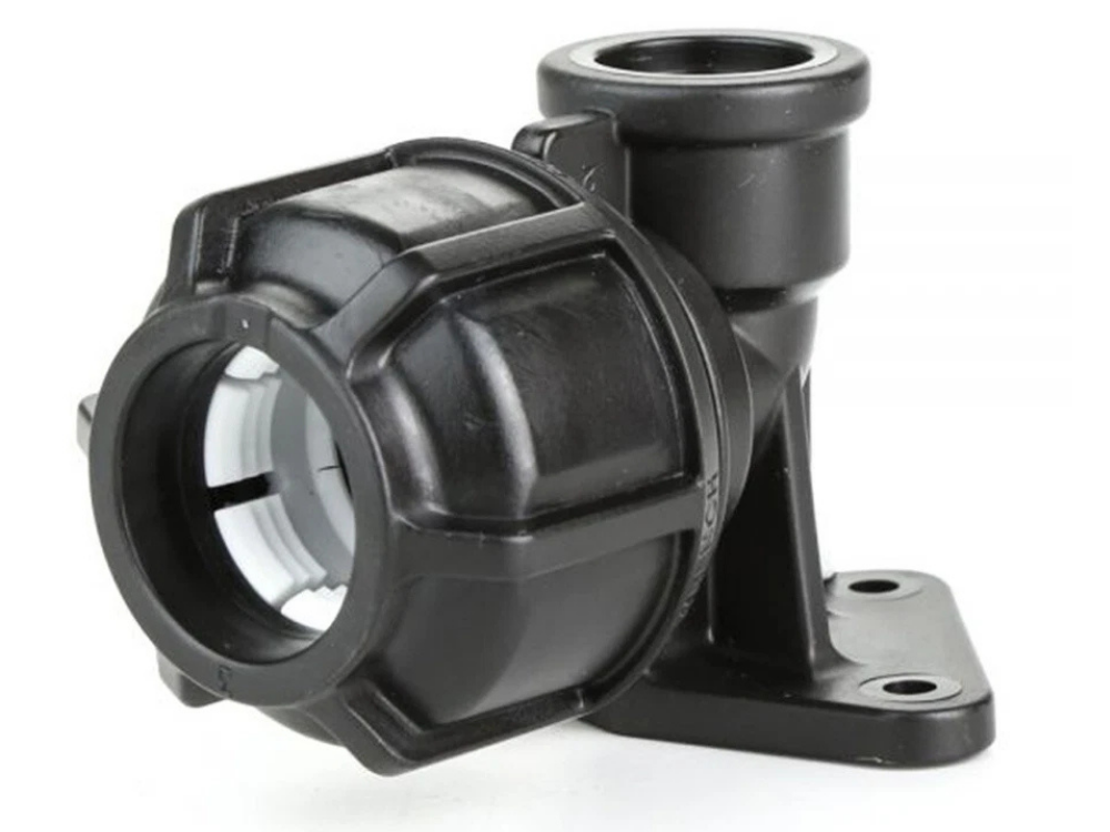 Philmac Wall Plate Elbow 25mm x 1/2" – Poly x FI BSP Metric