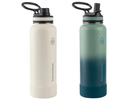 2x ThermoFlask 1.2L Stainless Steel Bottles – Insulated