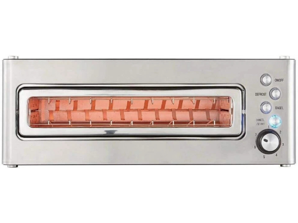 Maxim 2-Slice Toaster Oven – Glass, Bagel & Defrost Functions