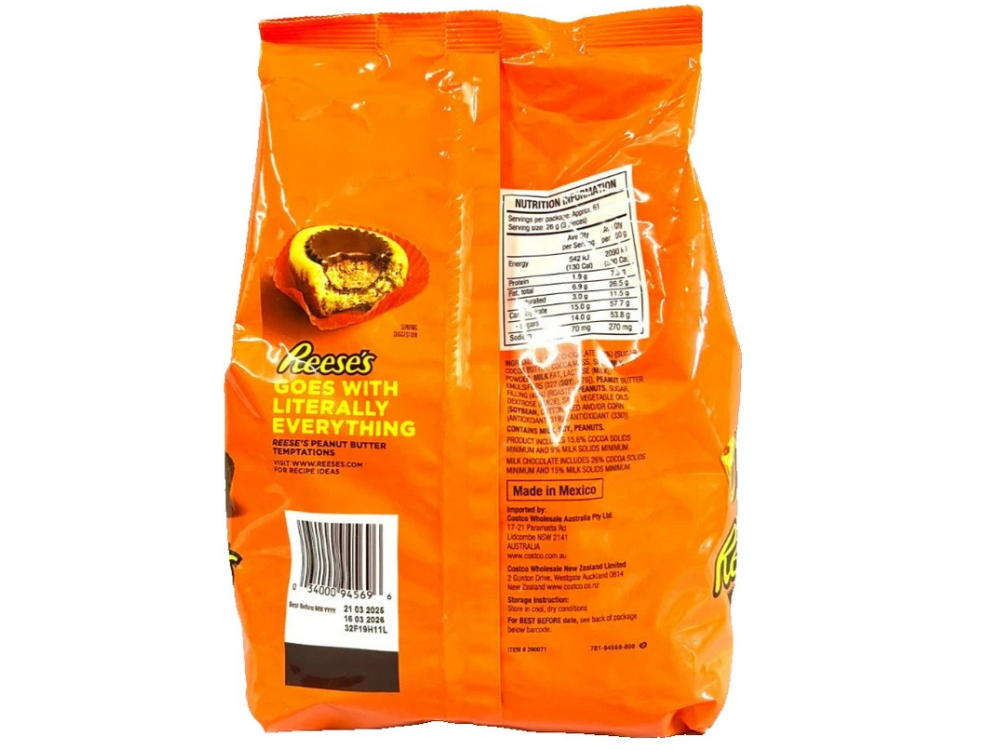 Reese’s Mini Peanut Butter Cups 1.58kg Bulk