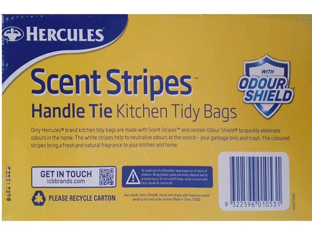 Hercules 35L Scented Kitchen Tidy Bags 250pk