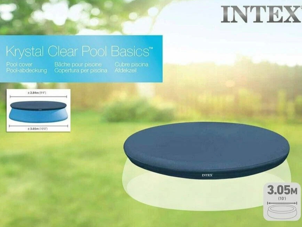 Intex Above Ground Pool Cover 10ft – Easy Set 3.05m x 30cm