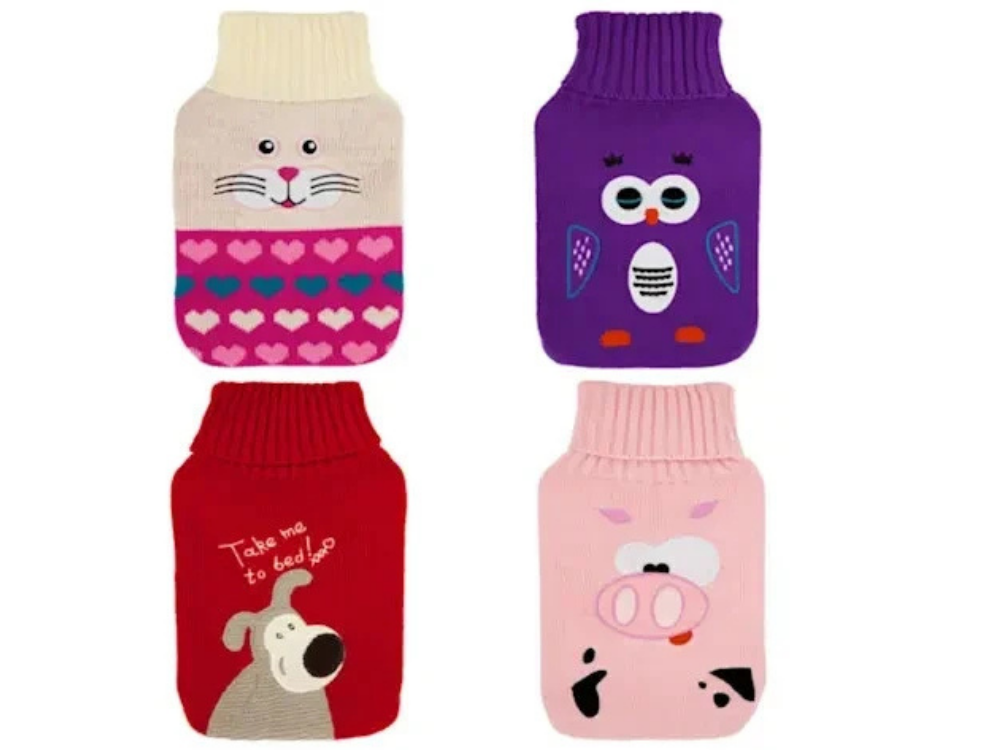 Winter Hot Water Bottle 2L – Soft Knit Cover