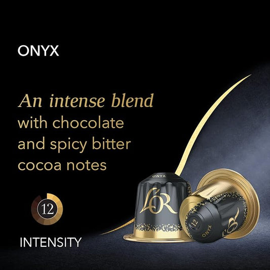 L'OR Espresso Onyx Intensity 12 Compatible with Nespresso Machines 100 Capsules