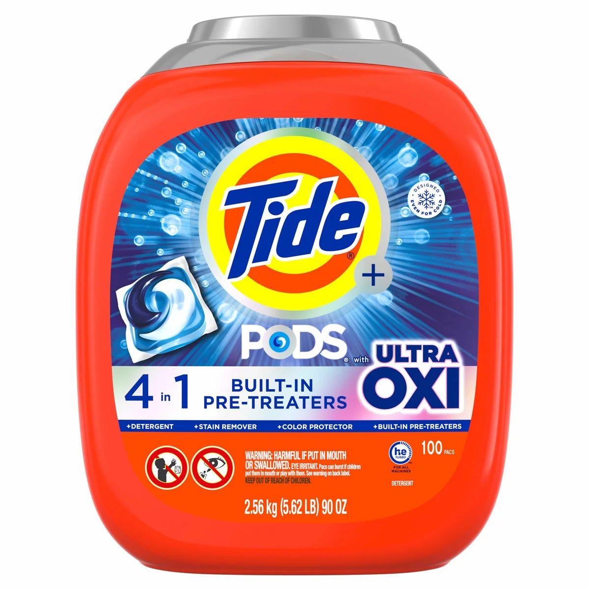 Tide Ultra Oxi Detergent Pods 100 Count
