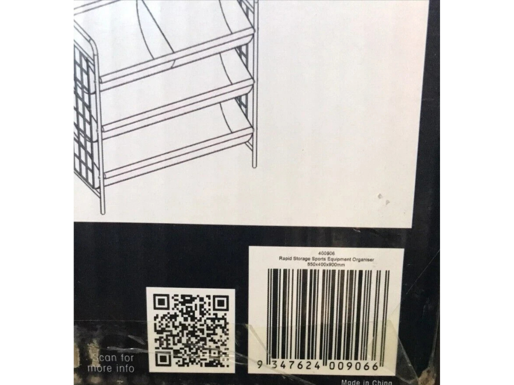 RapidStorage Sports Equipment Rack – Ball & Toy Organizer