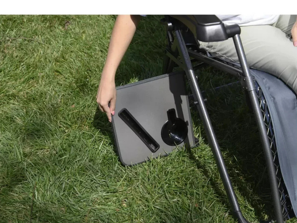 Timber Ridge Lounger Seat – Camping Recliner with Cup Holder