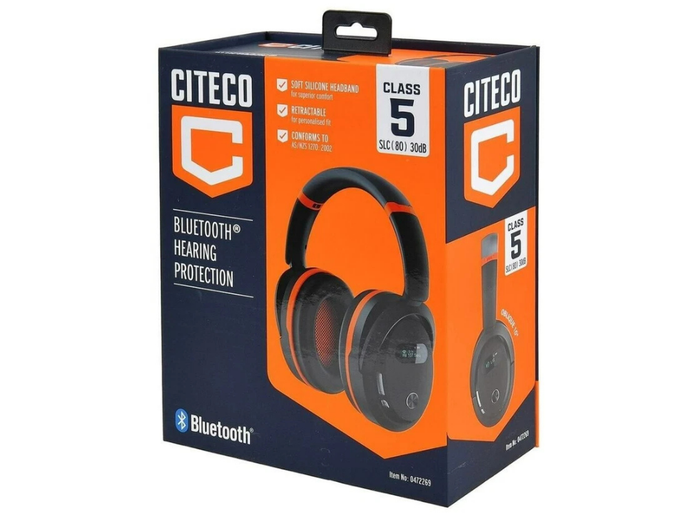 Citeco Rechargeable Ear Defenders with Bluetooth