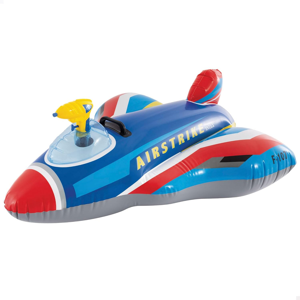 INTEX Jet Fighter Ride-On Pool Float 57531NK Inflatable Water Gun Plane 117cm